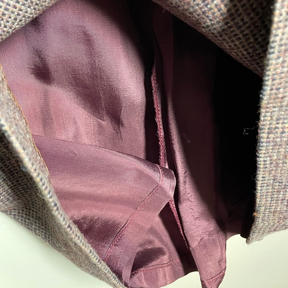 Vintage Women’s Wool Blend Skirt Small Square Patterned A Line Size 11/12 - Picture 14 of 16